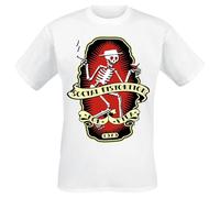 Social Distortion Por Vida Hombre Camiseta Blanco 3XL 100% algodón Regular