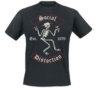 Social Distortion Skelly Banner Hombre Camiseta Negro XXL 100% algodón Regular