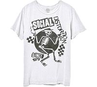 Social Distortion T Shirt Speakeasy Checkerboard Band Logo Nuevo Oficial Blanco Size M