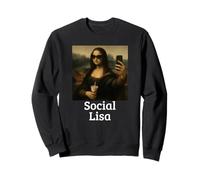 Social Lisa Leonardo Da Vinci Influencer Divertida Mona Lisa Sudadera
