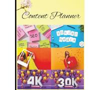 Social Media Content Planner 2025 | 12-Month Post Scheduler, Hashtag Organizer & Engagement Tracker | 8.5 x 11 inch size, 120 pages
