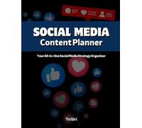Social Media Content Planner 2025-2026: Plan, Create, and Grow - Your All-in-One Social Media Strategy Organizer