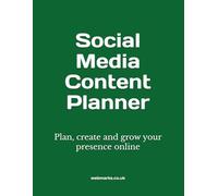 Social Media Content Planner - Plan, create, and grow your presence online - Undated A4 Monthly Planner for Define Goals, Themes, Measure Key ... Ideas, Track Collaboration & Campaign Tracker