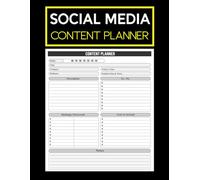 Social Media Content Planner: Post Scheduling, Content Strategy, Hashtag Tracking & Campaign Organization.