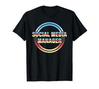 Social Media Manager Estilo Retro Camiseta
