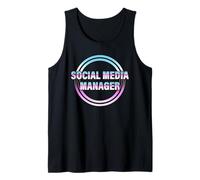 Social Media Manager Estilo Retro Camiseta sin Mangas