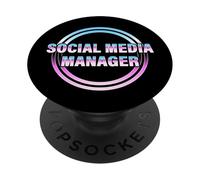 Social Media Manager Estilo Retro PopSockets PopGrip Adhesivo