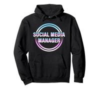 Social Media Manager Estilo Retro Sudadera con Capucha