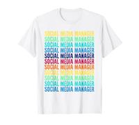 Social Media Manager Estilo Vintage Camiseta
