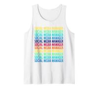 Social Media Manager Estilo Vintage Camiseta sin Mangas