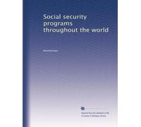 Social security programs throughout the world: Volume 5