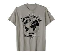 Social Studies Is My Jam Funny History Teacher Vibes Camiseta