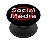 Social tachado Red Circle Media PopSockets PopGrip Adhesivo