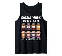 Social Work Is My Jam and I'm Here To Spread It Camiseta sin Mangas
