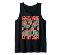 Social Work Is My Jam Bienestar Infantil Camiseta sin Mangas