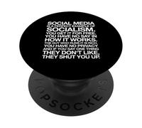 Socialismo en Redes Sociales PopSockets PopGrip Adhesivo