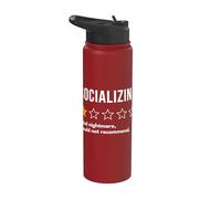 Socializar la pesadilla absoluta de una estrella no lo recomendaría Stainless Steel Insulated Water Bottle