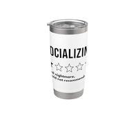 Socializar la pesadilla absoluta de una estrella no lo recomendaría Vaso térmico de acero inoxidable de doble pared