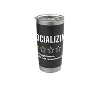 Socializar la pesadilla absoluta de una estrella no lo recomendaría Vaso térmico de acero inoxidable de doble pared