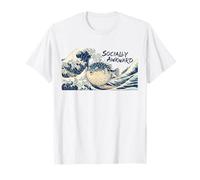 Socially Awkward Pufferfish Japanese Ukiyo-e Woodblock Camiseta