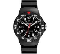 SOCICO Reloj mecánico para niños, Apto para niños de 3 a 12 años, diseño Resistente al Agua, función de Aprendizaje de la Hora, fácil de Leer, un Regalo excelente. (Negro - Negro)