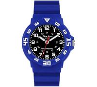 SOCICO Reloj mecánico para niños, Apto para niños de 3 a 12 años, diseño Resistente al Agua, función de Aprendizaje de la Hora, fácil de Leer, un Regalo excelente. (Azul - Negro)