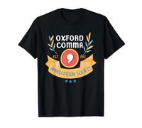 Sociedad de Apreciación de Gramática Humor Comma de Oxford para Maestros Camiseta