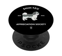 Sociedad de Apreciación Shih Tzu - Mejor Amante de los Perros PopSockets PopGrip Adhesivo