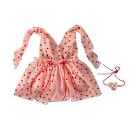 Sociedad De Fotos Recién Nacida Set Heart Impress Vestido De Cabello Props Props Baby Girl Foto Disfraz Fotografía Infantil Traje 2 PPC Estampado Corazón Vestido Sin Espalda Para Bebé