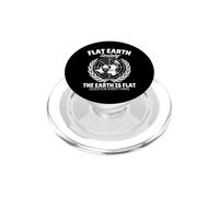 Sociedad de la Tierra Plana Conspiración Teoría Ciencia PopSockets PopGrip para MagSafe