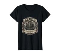 Sociedad de Preservación Histórica de House of Usher (gótica) Camiseta gráfica económica, Mujer, Negro, XL