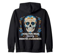 Sociedad del Páncreas Muerto Concientización sobre la Diabetes Día De Los Muertos Sudadera con Capucha