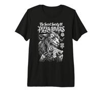 Sociedad Secreta De Los Amantes De La Pizza Satánico Oculto Cabra Halloween Camiseta Premium