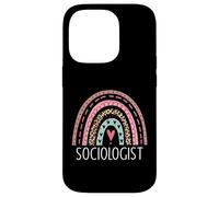 Sociólogo, sociología, Profesor, graduación, Arco Iris Carcasa para iPhone 14 Pro