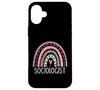 Sociólogo, sociología, Profesor, graduación, Arco Iris Carcasa para iPhone 16 Plus