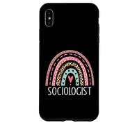 Sociólogo, sociología, Profesor, graduación, Arco Iris Carcasa para iPhone XS MAX