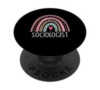 Sociólogo, sociología, Profesor, graduación, Arco Iris PopSockets PopGrip Adhesivo