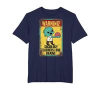 Sociology Teachers Halloween Funny Brains Outfit Camiseta, Hombre Tallas Grandes, Azul Marino, 4X Alto