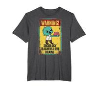 Sociology Teachers Halloween Funny Brains Outfit Camiseta, Hombre Tallas Grandes, Jaspeado Oscuro, 2X Alto
