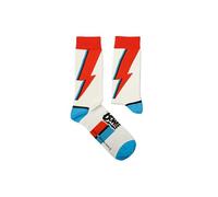 Sock Affairs David Bowie Calcetines - Blackstar, Aladdin Sane, Let's Dance, Lightning Yellow, Lightning Pack - Regalos para fans del rock, calcetines de algodón, 2 tamaños, 36-40 y 41-46, Aladdin Sane