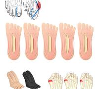 Sock Align Toe Socks for Bunion, AntiBunions Health Sock, Anti-Bunions Health Socks, No Show Low Cut Five Finger Socks (pink)