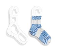 Sock Embroidery Tool-2 Piece Acrylic Drying Shaper Pair, Precision Knitting Blocker, Snag Free Finish, Professional Crochet Shape, Clear Modern Crafting Gear, Sturdy Handcraft Frame | For Adul