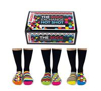 Sock Exchange Hot Shot - Caja de 6 calcetines para hombre - United Oddsocks - UK 6-11, EUR 39-46, US 7-12, multicolor, Negro, 6-11