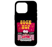 Sock Hop Rock and Roll Dance Retro 1950s Party Doo Wop Rosa Carcasa para iPhone 16 Pro