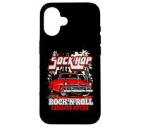 Sock Hop Rock and Roll Fabulous Fifties Rockabilly Greaser Carcasa para iPhone 16