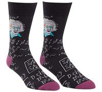 Sock It To Me Einstein relativamente frío Calcetines tripulación para Hombres Talla 7-13 Negro