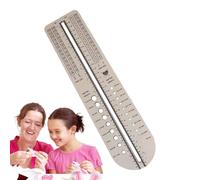 Sock Ruler for Knitting, Multifunctional Wooden Sock Ruler, Lightweight Sock Sizing Ruler, Ruler for Knitting Socks, Precise Knitting Ruler for Beginners, Wooden Ruler for Sewing, Sock Measuring Tool