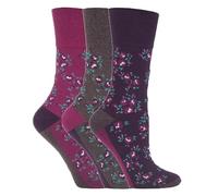 Sock Shop - Juego de 3 pares de calcetines de mujer multicolor Pink, Grey, Purple 37-42