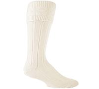 Sock Snob - Calze di lana Kilt per gli uomini, Crema, 39-45 eur (Kilt)