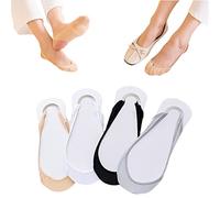Sock-Style Ball of Foot Cushions for Women, Forefront Foot Pads, Forefoot Cushion Pads for Women, Metatarsal Foot Pads (White,10Pair)